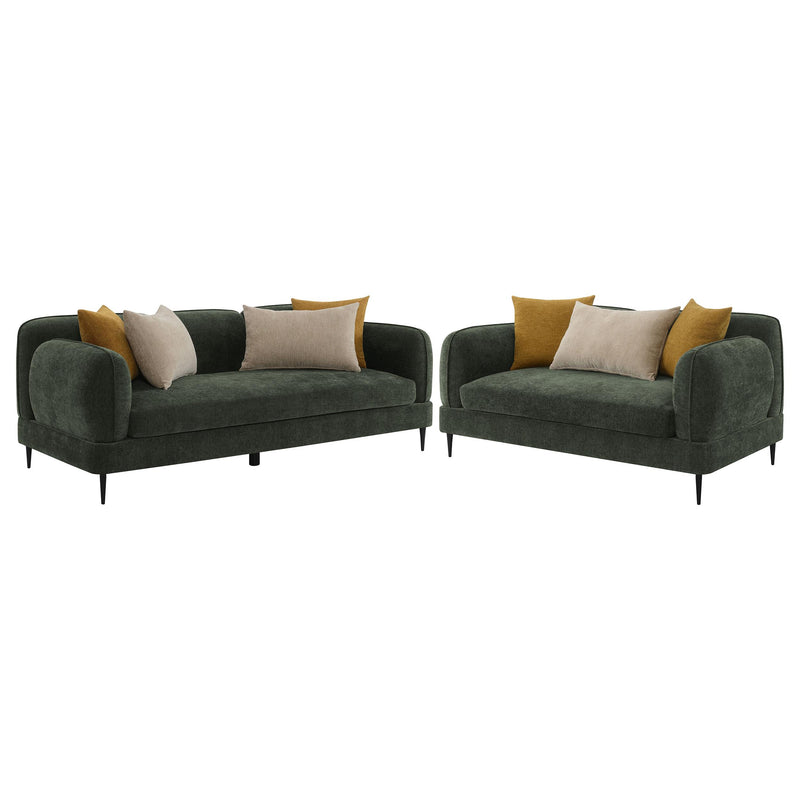 Jade 2-piece Chenille Upholstered Sofa Set