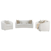 Rainn 3-piece Boucle Upholstered Sloped Arm Sofa Set Latte - alternate view