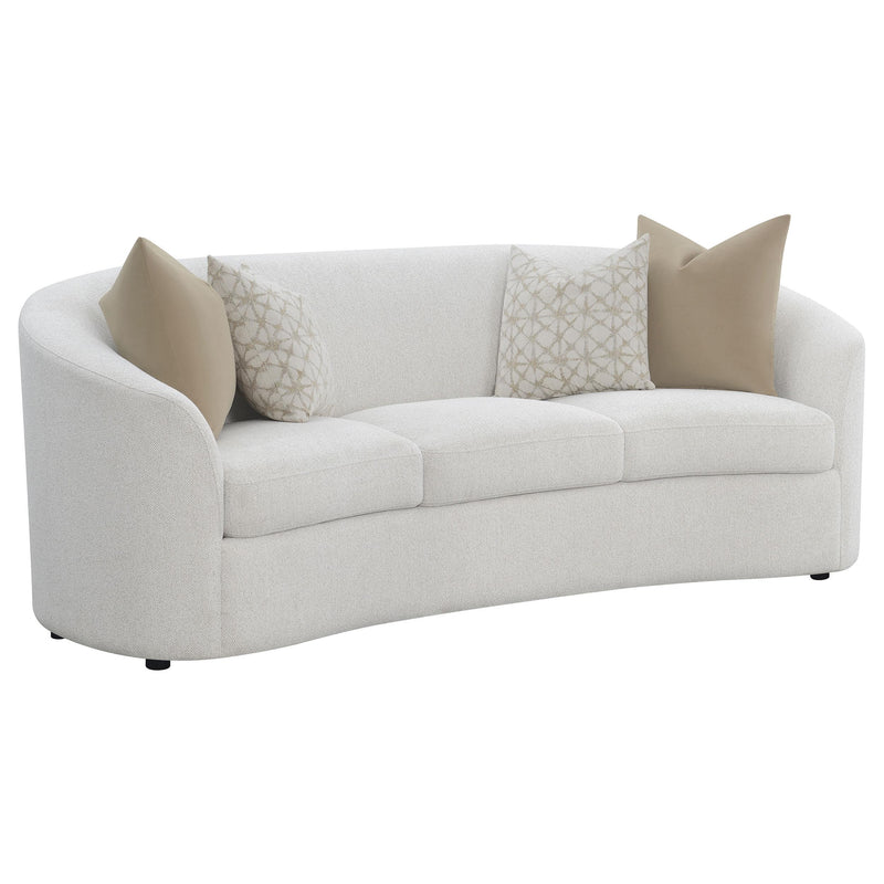 Rainn 3-piece Boucle Upholstered Sloped Arm Sofa Set Latte - detail 3