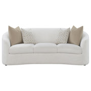 Rainn 3-piece Boucle Upholstered Sloped Arm Sofa Set Latte - detail 4