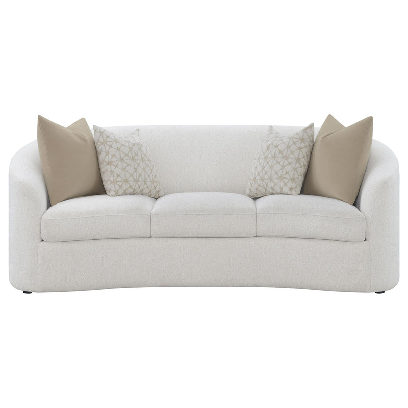 Rainn 3-piece Boucle Upholstered Sloped Arm Sofa Set Latte - detail 4