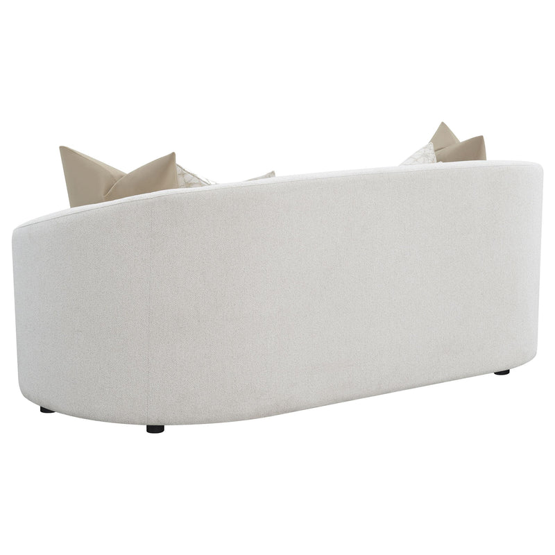 Rainn 3-piece Boucle Upholstered Sloped Arm Sofa Set Latte - detail 5