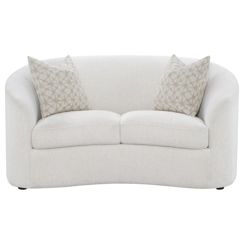 Rainn 3-piece Boucle Upholstered Sloped Arm Sofa Set Latte - detail 7