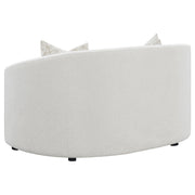 Rainn 3-piece Boucle Upholstered Sloped Arm Sofa Set Latte - detail 8