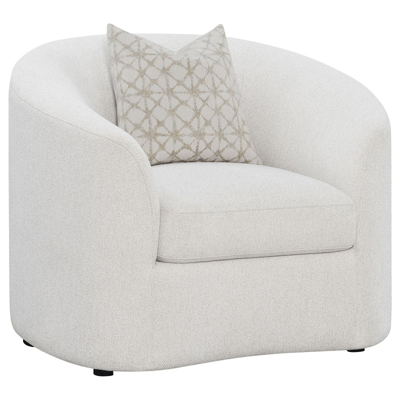 Rainn 3-piece Boucle Upholstered Sloped Arm Sofa Set Latte - detail 9