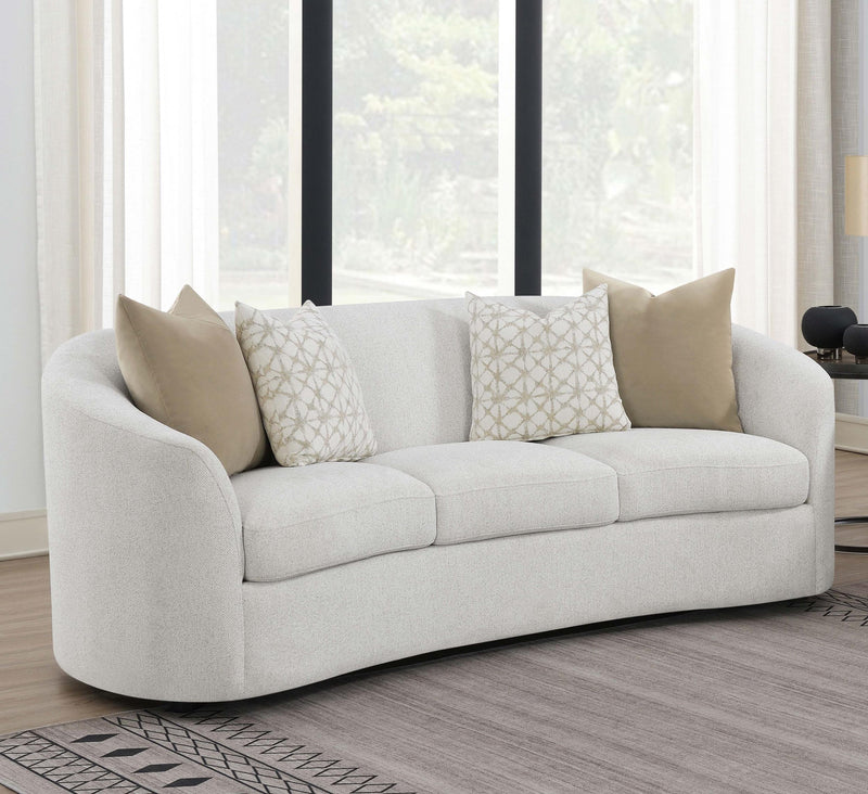 Rainn Boucle Upholstered Sloped Arm Sofa