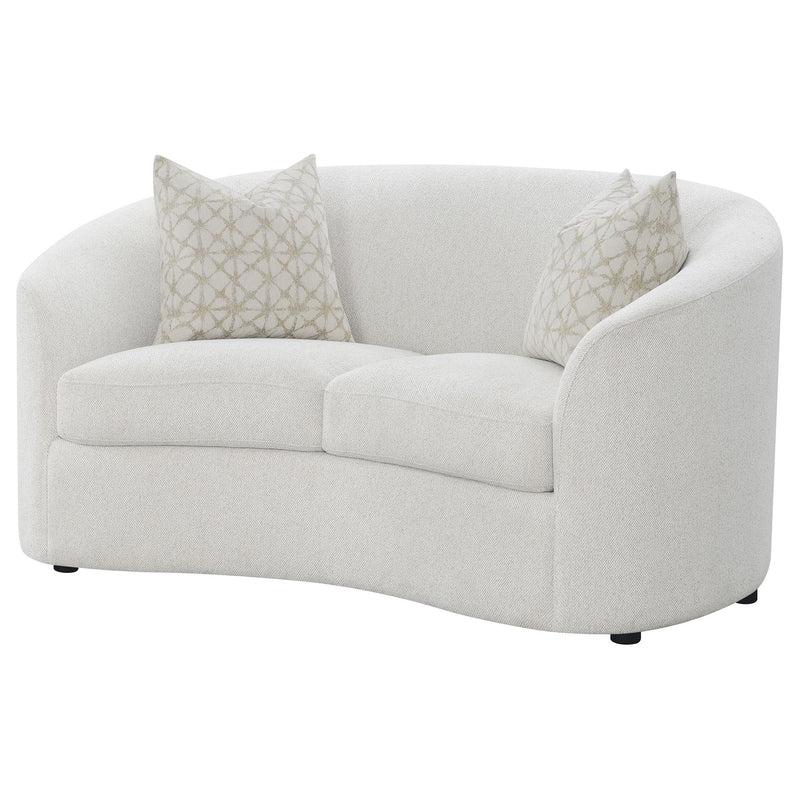 Rainn Boucle Upholstered Sloped Arm Loveseat