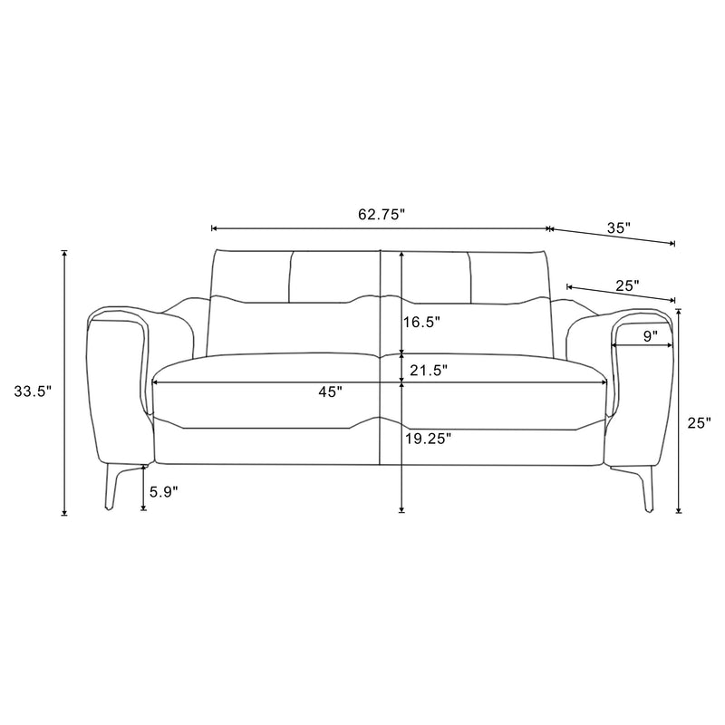Nolan 2-piece Upholstered Sofa Set