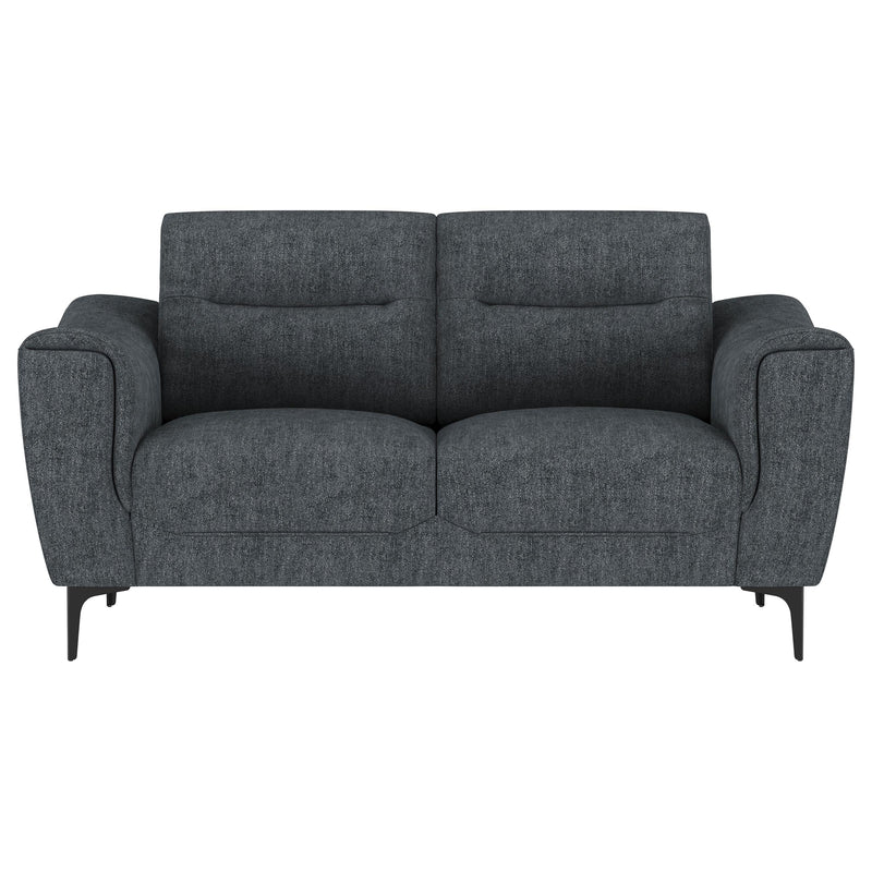 Nolan Upholstered Sloped Track Arm Loveseat