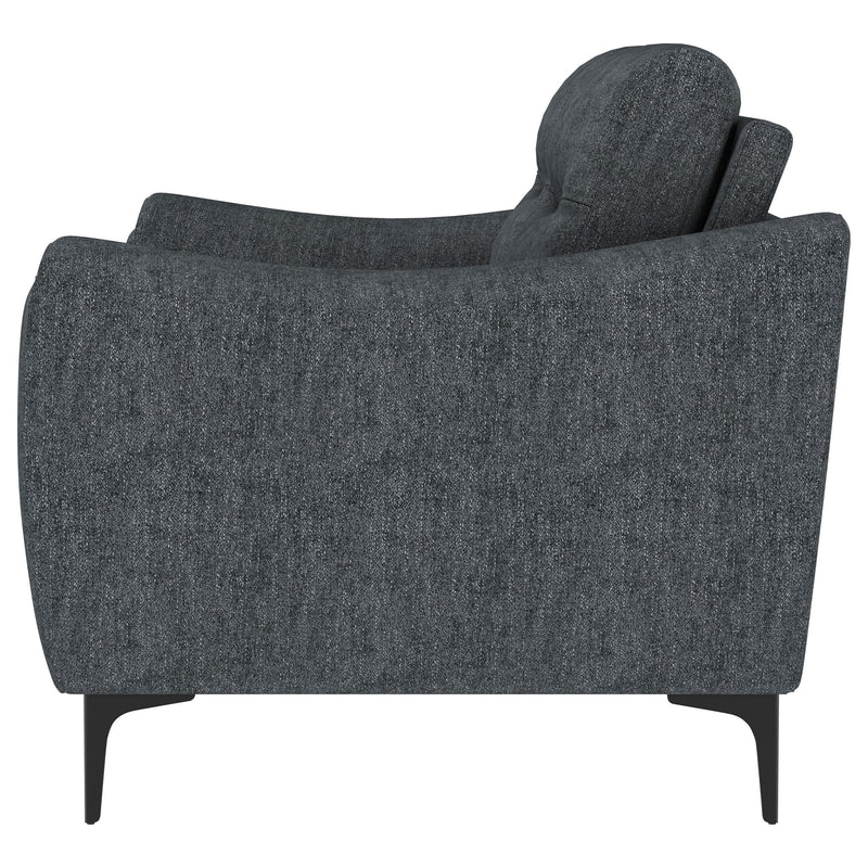 Nolan Upholstered Sloped Track Arm Loveseat
