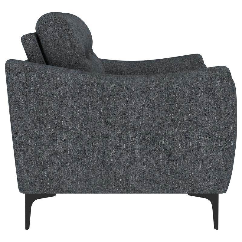 Nolan Upholstered Sloped Track Arm Loveseat