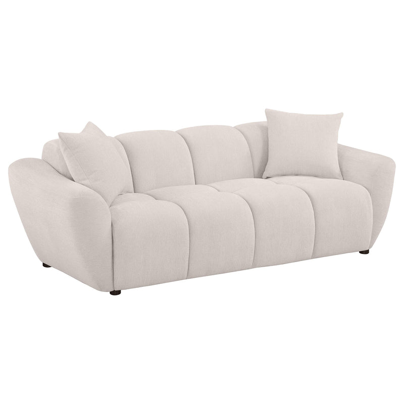 Destino 3-piece Chenille Splayed Arm Sofa Set Greige - detail 3
