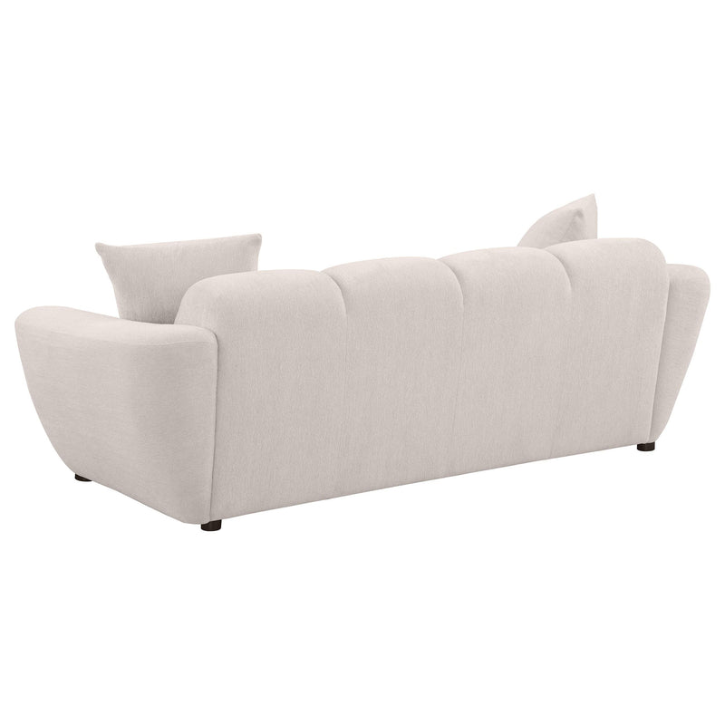 Destino 3-piece Chenille Splayed Arm Sofa Set Greige - detail 4