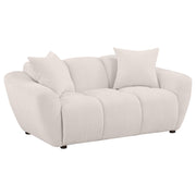 Destino 3-piece Chenille Splayed Arm Sofa Set Greige - detail 5