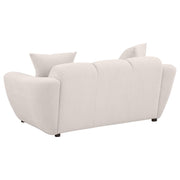 Destino 3-piece Chenille Splayed Arm Sofa Set Greige - detail 6