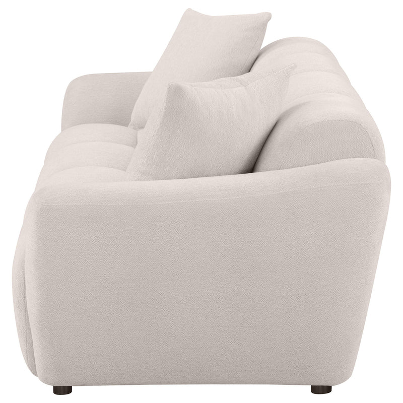 Destino Chenille Upholstered Splayed Arm Sofa