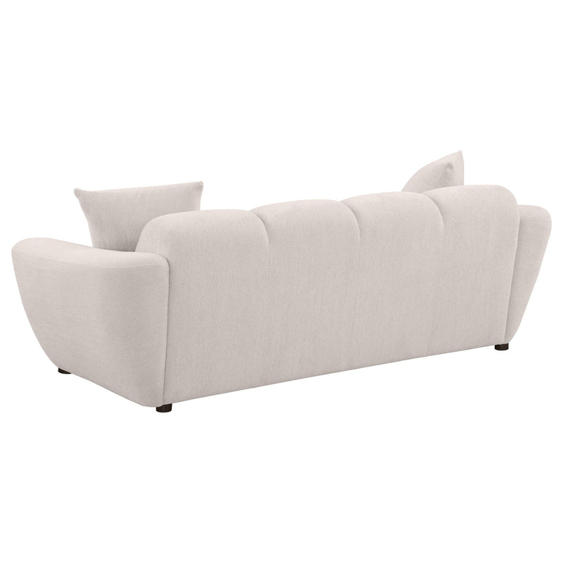 Destino Chenille Upholstered Splayed Arm Sofa