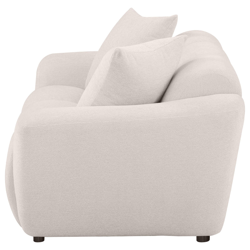 Destino Chenille Upholstered Splayed Arm Loveseat
