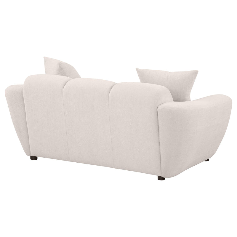 Destino Chenille Upholstered Splayed Arm Loveseat