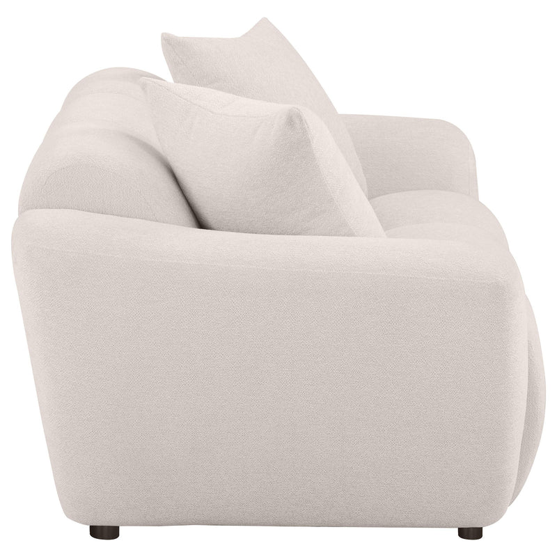Destino Chenille Upholstered Splayed Arm Loveseat