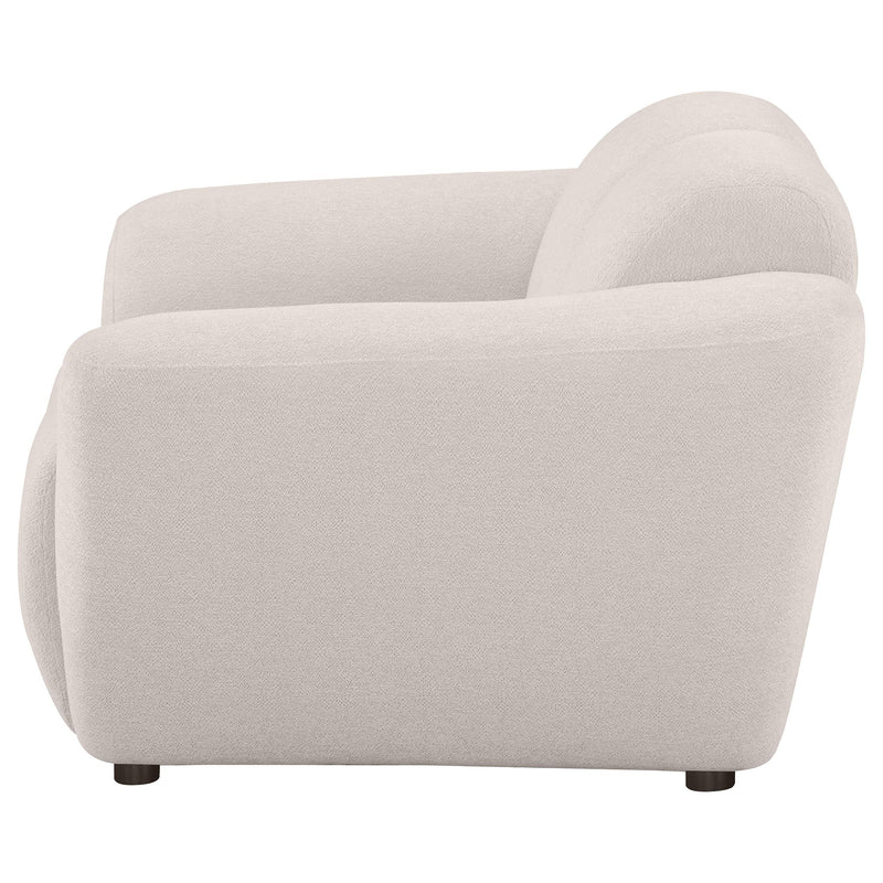 Destino Chenille Upholstered Splayed Arm Accent Chair