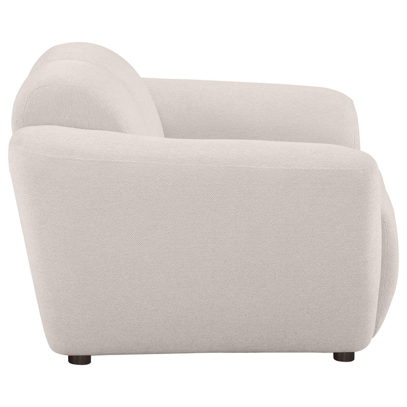 Destino Chenille Upholstered Splayed Arm Accent Chair