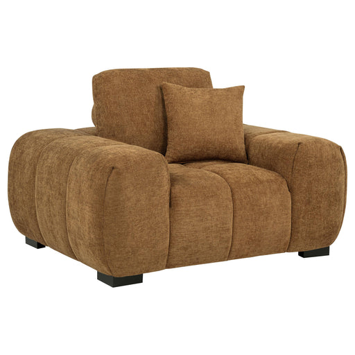 Octavia Upholstered Track Arm Accent Chair Amber - alternate view