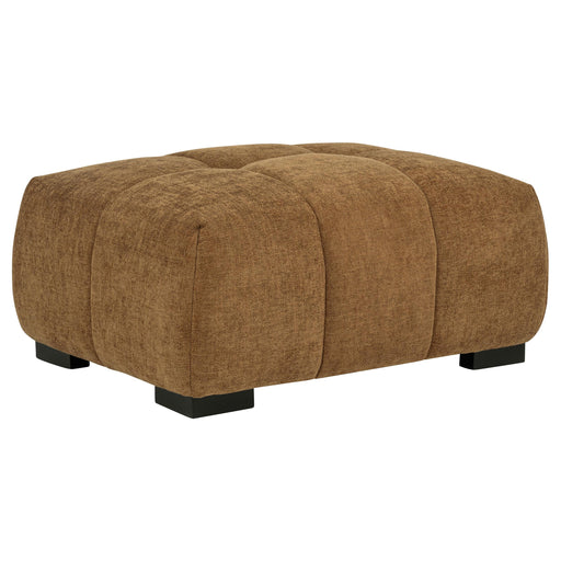 Octavia Upholstered Rectangular Ottoman Amber - alternate view