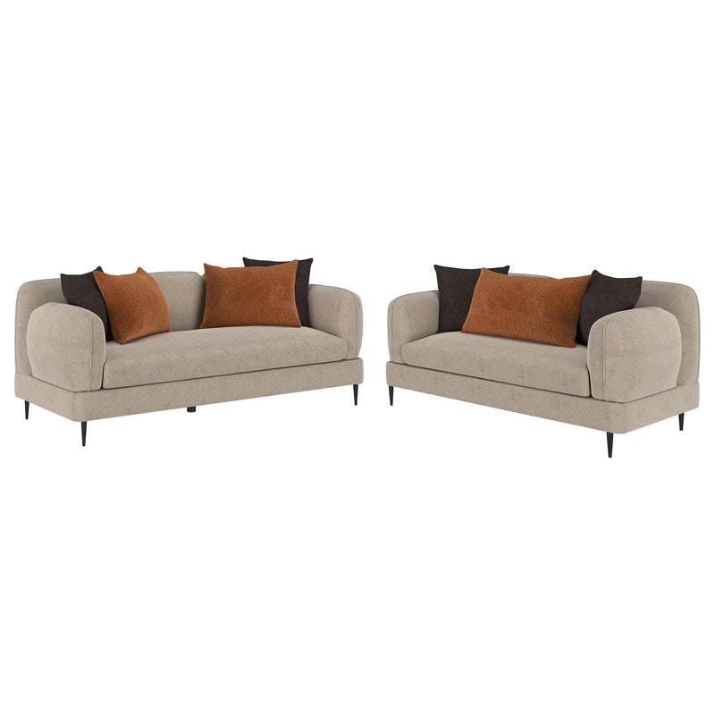Jade 2-piece Chenille Upholstered Sofa Set