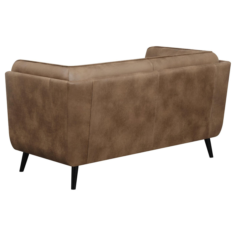 Thatcher Upholstered Tuxedo Arm Tufted Loveseat
