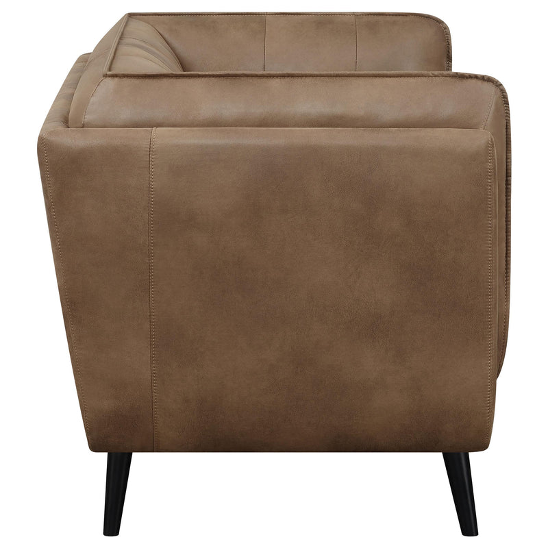 Thatcher Upholstered Tuxedo Arm Tufted Loveseat
