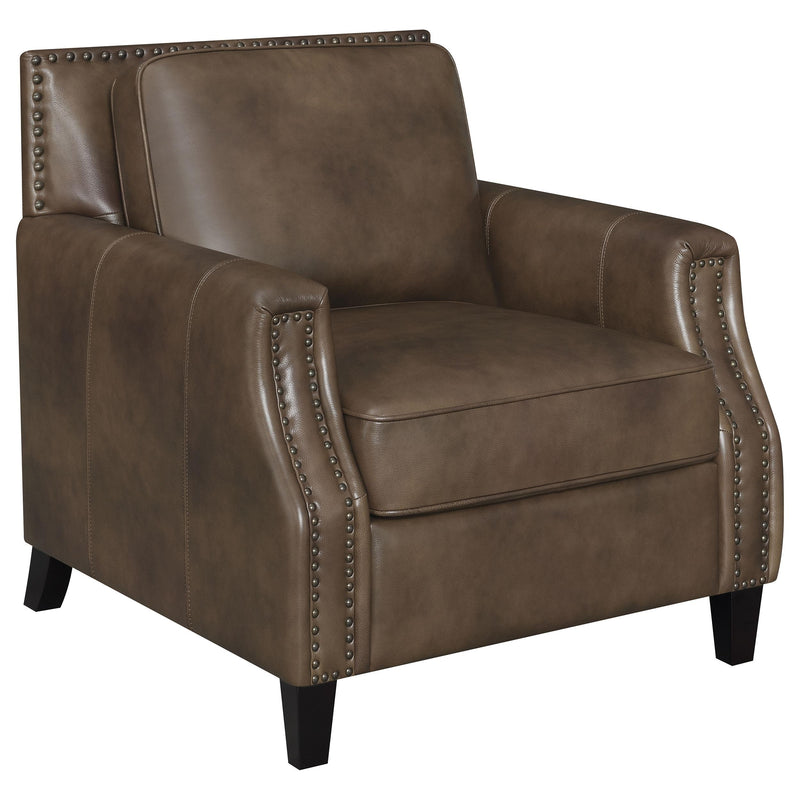 Leaton Upholstered Recessed Arm Accent Chair