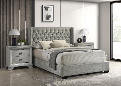 Crownmark Daphne Bed - Light Grey