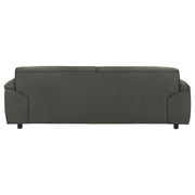 Buxton Top Grain Leather Upholstered Sofa Graphite - detail 7