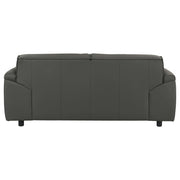 Buxton Top Grain Leather Upholstered Loveseat Graphite - detail 7