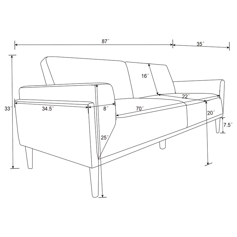 Rilynn Upholstered Track Arm Sofa