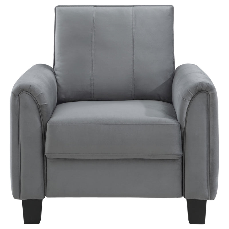 Davis Upholstered Rolled Arm Accent Chair