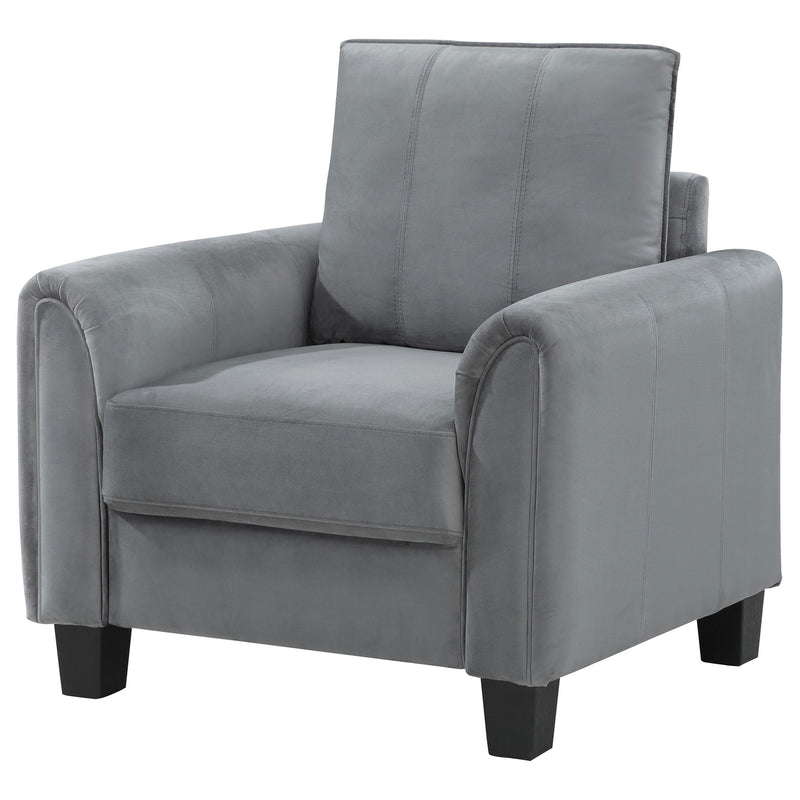 Davis Upholstered Rolled Arm Accent Chair