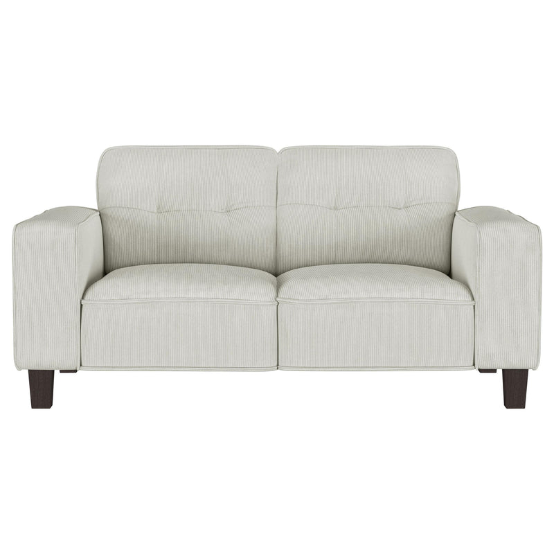 Deerhurst Upholstered Track Arm Tufted Loveseat