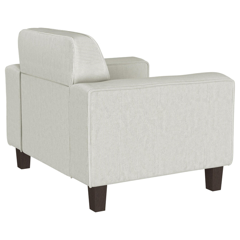 Deerhurst Upholstered Track Arm Tufted Accent Chair