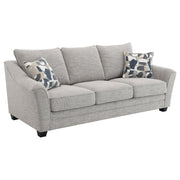 Tomkins 3-piece Boucle Upholstered Sofa Set Light Grey - detail 3