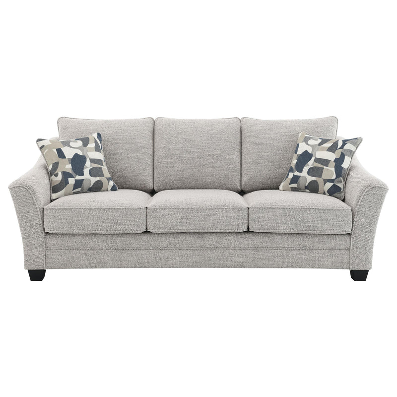 Tomkins 3-piece Boucle Upholstered Sofa Set Light Grey - detail 4