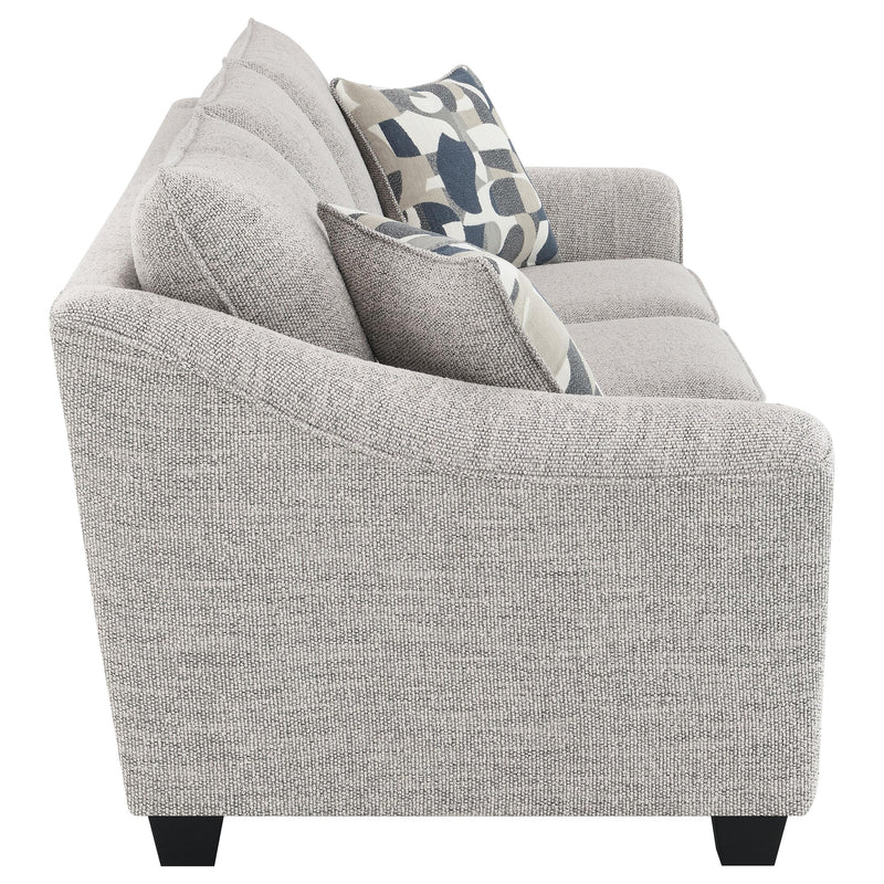 Tomkins 3-piece Boucle Upholstered Sofa Set Light Grey - detail 6