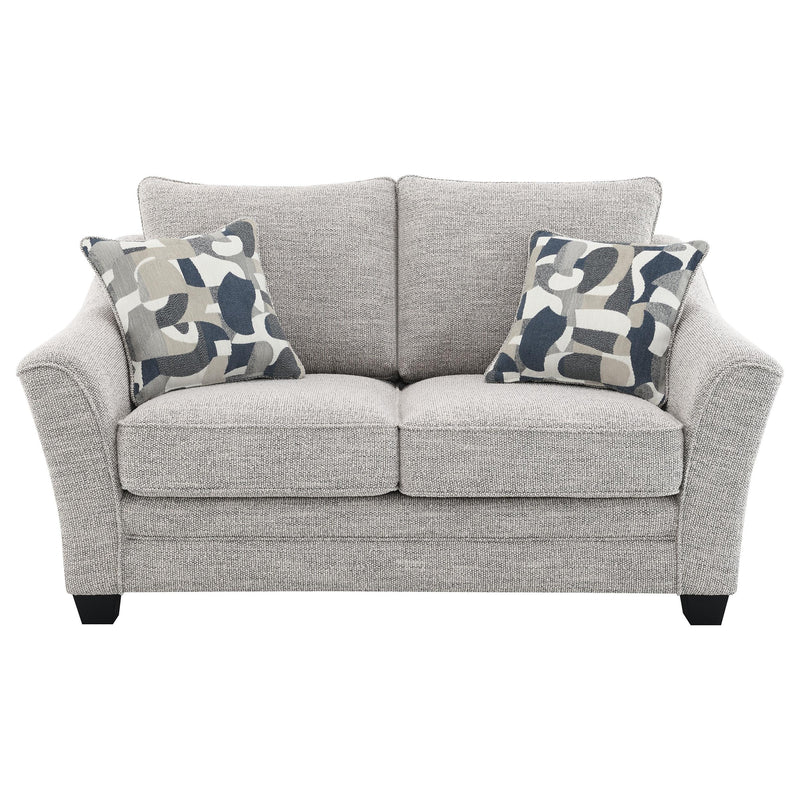 Tomkins 3-piece Boucle Upholstered Sofa Set Light Grey - detail 8
