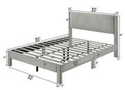 Crownmark Lucia Bed - Light Grey