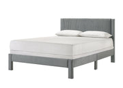 Crownmark Lucia Platform Bed - Light Grey