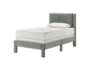 Crownmark Lucia Platform Bed - Light Grey