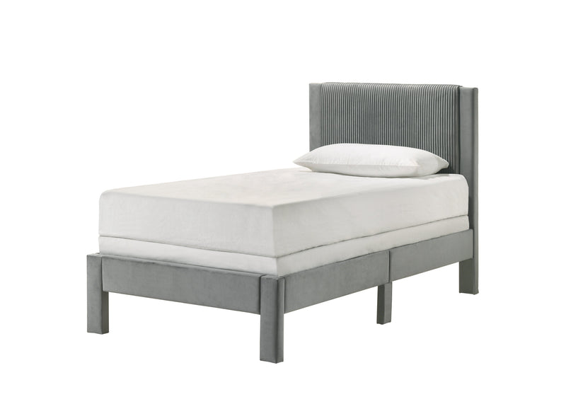 Crownmark Lucia Bed - Light Grey
