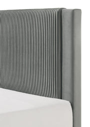 Crownmark Lucia Platform Bed - Light Grey