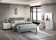 Crownmark Lucia Bed - Light Grey